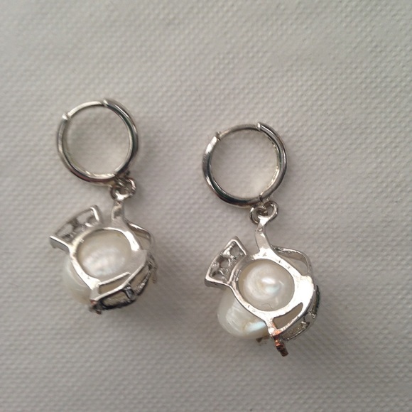 Genuine 1.25in Baroque Pearl Pendant n Earrings - Picture 12 of 16